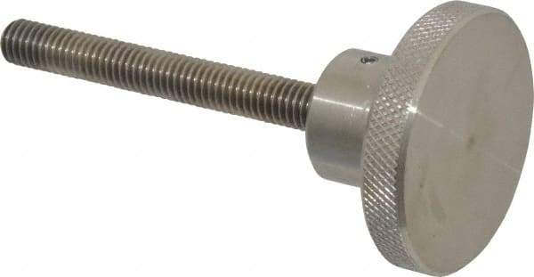 Gibraltar - 2" Head, Knurled Knob - Threaded Stem, Stainless Steel - Americas Industrial Supply