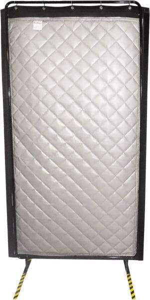 Singer Safety - 8' Long x 48" Wide, Vinyl/Fiberglass Screen - Gray - Americas Industrial Supply