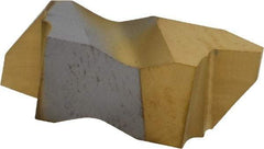 Kennametal - NAS3 Grade KC730, Internal/External Stub Acme Threading Insert - 16 TPI Int Pitch, Right Hand Insert, TiN Finish, Carbide - Americas Industrial Supply