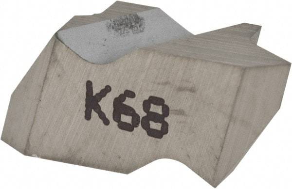 Kennametal - NTF2 Grade K68, Internal/External Partial Profile 60° Threading Insert - 0.6 to 1.75mm & 14 to 44 TPI Ext Pitch, 10 to 20mm & 12 to 24 TPI Int Pitch, Left Hand Insert, Uncoated, Carbide - Americas Industrial Supply