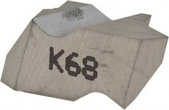 Kennametal - NTF2 Grade K68, Internal/External Partial Profile 60° Threading Insert - 0.6 to 1.75mm & 14 to 44 TPI Ext Pitch, 10 to 20mm & 12 to 24 TPI Int Pitch, Left Hand Insert, Uncoated, Carbide - Americas Industrial Supply