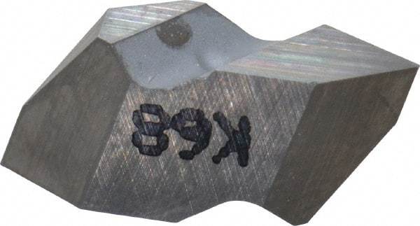 Kennametal - NT2 Grade K68, Internal/External Partial Profile 60° Threading Insert - 0.7 to 30mm & 8 to 36 TPI Ext Pitch, 1.25 to 3.5mm & 7 to 20 TPI Int Pitch, Left Hand Insert, Uncoated, Carbide - Americas Industrial Supply