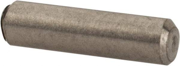 Value Collection - 3/32" Diam x 3/8" Pin Length 316 Stainless Steel Standard Dowel Pin - Bright Finish, 2 Beveled End - Americas Industrial Supply