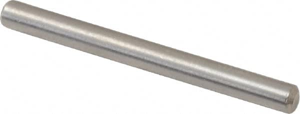 Value Collection - 3/32" Diam x 1" Pin Length 316 Stainless Steel Standard Dowel Pin - Bright Finish, 2 Beveled End - Americas Industrial Supply