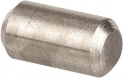 Value Collection - 1/8" Diam x 1/4" Pin Length 316 Stainless Steel Standard Dowel Pin - Bright Finish, 2 Beveled End - Americas Industrial Supply