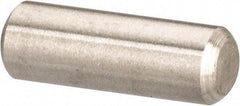 Value Collection - 1/8" Diam x 3/8" Pin Length 316 Stainless Steel Standard Dowel Pin - Bright Finish, 2 Beveled End - Americas Industrial Supply