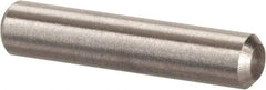 Value Collection - 1/8" Diam x 5/8" Pin Length 316 Stainless Steel Standard Dowel Pin - Bright Finish, 2 Beveled End - Americas Industrial Supply