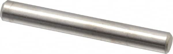 Value Collection - 1/8" Diam x 1" Pin Length 316 Stainless Steel Standard Dowel Pin - Bright Finish, 2 Beveled End - Americas Industrial Supply