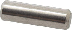 Value Collection - 3/16" Diam x 5/8" Pin Length 316 Stainless Steel Standard Dowel Pin - Bright Finish, 2 Beveled End - Americas Industrial Supply