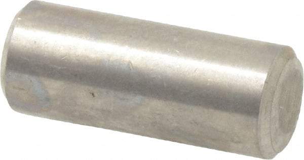 Value Collection - 1/4" Diam x 5/8" Pin Length 316 Stainless Steel Standard Dowel Pin - Bright Finish, 2 Beveled End - Americas Industrial Supply