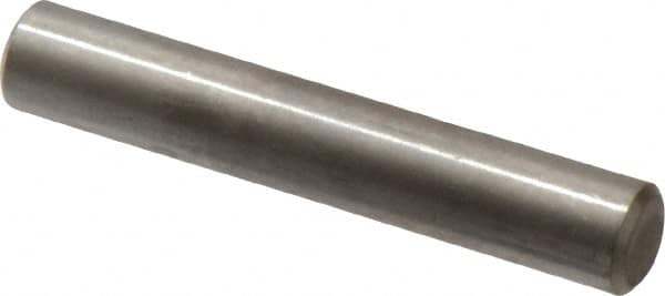 Value Collection - 1/4" Diam x 1-1/2" Pin Length 316 Stainless Steel Standard Dowel Pin - Bright Finish, 2 Beveled End - Americas Industrial Supply
