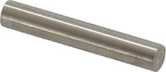 Value Collection - 4mm Diam x 24mm Pin Length 316 Stainless Steel Standard Dowel Pin - Bright Finish, 1 Rounded End - Americas Industrial Supply