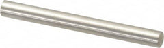 Value Collection - 4mm Diam x 40mm Pin Length 316 Stainless Steel Standard Dowel Pin - Bright Finish, 1 Rounded End - Americas Industrial Supply