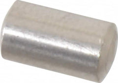 Value Collection - 5mm Diam x 8mm Pin Length 316 Stainless Steel Standard Dowel Pin - Bright Finish, 1 Rounded End - Americas Industrial Supply