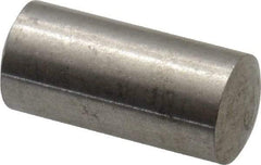 Value Collection - 6mm Diam x 12mm Pin Length 316 Stainless Steel Standard Dowel Pin - Bright Finish, 1 Rounded End - Americas Industrial Supply