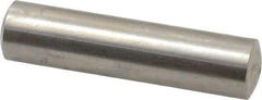 Value Collection - 8mm Diam x 32mm Pin Length 316 Stainless Steel Standard Dowel Pin - Bright Finish, 1 Rounded End - Americas Industrial Supply