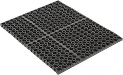 PRO-SAFE - 2' Long, Dry/Wet Environment, Anti-Fatigue Matting - Black, SBR Rubber with Rubber Base - Americas Industrial Supply