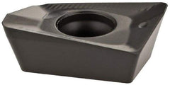 Seco - XOMX120408 ME08 Grade MP2500 Carbide Milling Insert - TiCN/Al2O3 Finish, 0.163" Thick, 0.031" Corner Radius - Americas Industrial Supply