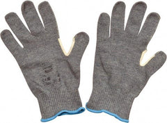 Ansell - Size 2XL (11), ANSI Cut Lvl 4, Abrasion Lvl 2, Kevlar/Polycotton Cut Resistant Gloves - Kevlar/Poly/Cotton Lining, Knit Wrist, Gray, Paired - Americas Industrial Supply