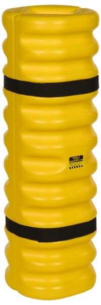 Eagle - 13" Wide x 13" Deep x 42" High, High Density Polyethylene Column Protector - Fits 4 to 6" Columns, Yellow - Americas Industrial Supply
