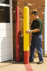 Eagle - 5" Deep x 56" High, 4" Bollard Cover - Red, High Density Polyethylene, 4 Lb, Smooth Surface - Americas Industrial Supply
