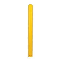 Eagle - 5" Deep x 56" High, 4" Bollard Cover - Yellow, High Density Polyethylene, 4 Lb, Smooth Surface - Americas Industrial Supply