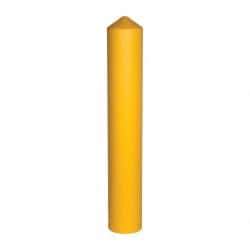 Eagle - 9-1/2" Wide x 9-1/2" Deep x 57" High, 8" Bollard Cover - Yellow, High Density Polyethylene, 8 Lb, Smooth Surface - Americas Industrial Supply