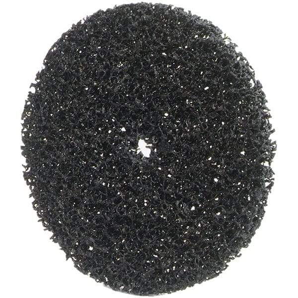 Merit Abrasives - 6" Very Coarse Grade Deburring Disc - 1/2" Center Hole, Arbor Connection, 4,000 Max RPM - Americas Industrial Supply
