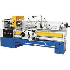 Summit - 18-1/4" Swing, 60" Between Centers, 120 Volt, Triple Phase Toolroom Lathe - 5MT Taper, 10 hp, 32 to 1,500 RPM, 3-1/8" Bore Diam, 44" Deep x 63" High x 114" Long - Americas Industrial Supply