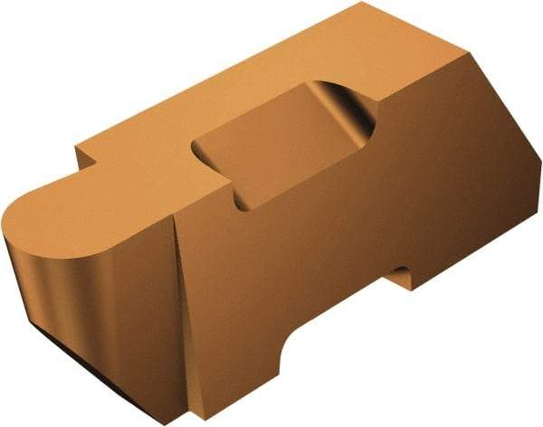 Sandvik Coromant - 4RTLR TLR 1/4" Cutting Width Carbide Grooving Insert - 1/4" Max Depth of Cut, Right Hand, 1/8" Corner Radius, TiAlN Finish - Americas Industrial Supply