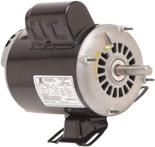 US Motors - 1 Max hp, 1,725 Max RPM, Cap Start Electric AC DC Motor - 115/208-230 V Input, Single Phase, 143T Frame, 7/8" Shaft Diam, Rigid Base Mount, ODP Enclosure - Americas Industrial Supply