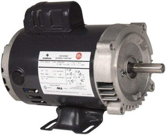 US Motors - 1-1/2 Max hp, 3,600 Max RPM, Single Cap Start Electric AC DC Motor - 115/208-230 V Input, Single Phase, 56HC Frame, 5/8" Shaft Diam, C-Face/Base Mount, ODP Enclosure - Americas Industrial Supply