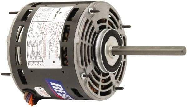 US Motors - 3/4 Max hp, 1,075 Max RPM, Permanent Split Cap Electric AC DC Motor - 208-230 V Input, Single Phase, 48Y Frame, 1/2" Shaft Diam, Stud Mount, TEAO Enclosure - Americas Industrial Supply