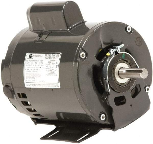 US Motors - 1 Max hp, 1,200 Max RPM, Cap Start-Cap Run Electric AC DC Motor - 115/208-230 V Input, Single Phase, 56H Frame, 5/8" Shaft Diam, Cradle Mount, ODP Enclosure - Americas Industrial Supply
