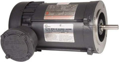 US Motors - 1/4 Max hp, 1,800 Max RPM, Single Cap Start Electric AC DC Motor - 115/208-230 & 110/220 V Input, Single Phase, 56C Frame, 5/8" Shaft Diam, C-Face Mount, TEFC Enclosure - Americas Industrial Supply