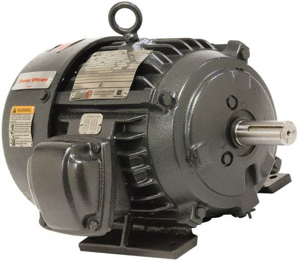US Motors - 2 Max hp, 1,725 Max RPM, Three Polyphase Electric AC DC Motor - 208-230/460 V Input, Single Phase, 56H Frame, 5/8" Shaft Diam, Rigid Base Mount, Totally Enclosed Fan Cooled Enclosure - Americas Industrial Supply