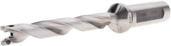 Iscar - 0.414" to 0.43" Diam, 8xD, 3.31" Max Depth, 0.63" Shank Diam, 5.84" OAL, Replaceable-Tip Drill - FCP, ICK, ICK-2M, ICM, ICN, ICP, iCP-2M Insert, 10 Seat Size, 40703126 Toolholder, Series SumoCham - Americas Industrial Supply