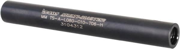 Iscar - Multimaster 10mm 90° Shank Milling Tip Insert Holder & Shank - 0.394" Neck Diam, T06 Neck Thread, 80mm OAL, Steel MM TS-A Tool Holder - Americas Industrial Supply