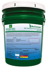 Renewable Lubricants - 5 Gal Pail Synthetic/Graphite Lubricant - White, -28°F to 2,000°F, Food Grade - Americas Industrial Supply