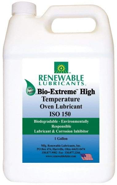 Renewable Lubricants - 1 Gal Bottle Synthetic/Graphite Penetrant/Lubricant - White, -28°F to 2,000°F, Food Grade - Americas Industrial Supply