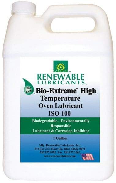 Renewable Lubricants - 1 Gal Bottle Synthetic/Graphite Penetrant/Lubricant - White, -28°F to 2,000°F, Food Grade - Americas Industrial Supply