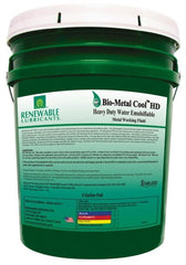 Cutting Fluid: 5 gal Pail Liquid, Use on Aluminum, Copper, Ferrous Metal & Non-Ferrous Metal