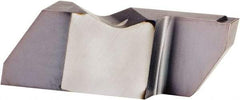 Kennametal - 3062NG K Grade KCU10, 1/16" Cutting Width Carbide Grooving Insert - 1/8" Max Depth of Cut, Right Hand, 0.0075" Corner Radius, AlTiN Finish - Americas Industrial Supply