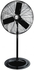 Air King - 30" Blade, 1/4 hp, 7,400 Max CFM, Single Phase Non-Oscillating Pedestal Fan - 2.04 Amps, 120 Volts, 3 Speed - Americas Industrial Supply