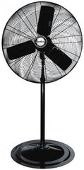 Air King - 24" Blade, 1/4 hp, 5,130 Max CFM, Single Phase Oscillating Pedestal Fan - 2.03/1.81/1.63 Amps, 120 Volts, 3 Speed - Americas Industrial Supply