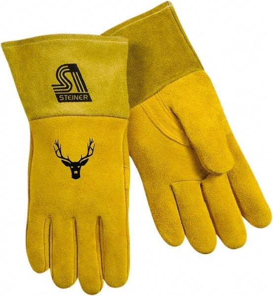Steiner - Size XL Unlined Deerskin Welding Glove - 12" OAL - Americas Industrial Supply