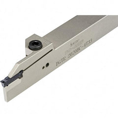 Iscar - External Thread, 63/64" Max Depth of Cut, 4mm Min Groove Width, 140mm OAL, Right Hand Indexable Grooving Cutoff Toolholder - 20mm Shank Height x 20mm Shank Width, DG.. Insert Style, DGT Toolholder Style, Series Do-Grip - Americas Industrial Supply