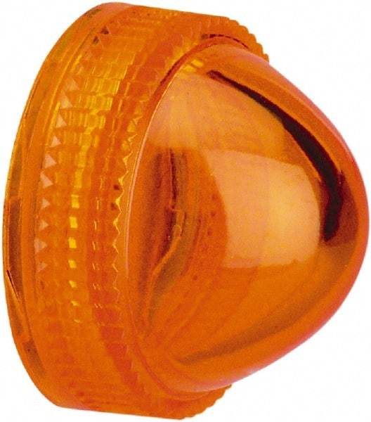 Schneider Electric - Round Pilot and Indicator Light Lens - Amber - Americas Industrial Supply