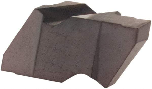 Kennametal - 4125NR K Grade KCU10, 6.35mm Cutting Width Carbide Grooving Insert - 1/4" Max Depth of Cut, Right Hand, 1/8" Corner Radius, AlTiN Finish - Americas Industrial Supply