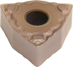 Sumitomo - WNMG432 ELUW Grade T3000Z Cermet Turning Insert - TiN/AlN Finish, 80° Trigon, 1/2" Inscr Circle, 3/16" Thick, 1/32" Corner Radius - Americas Industrial Supply